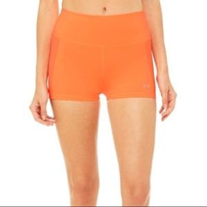 ALO Yoga Orange High waisted Shorts